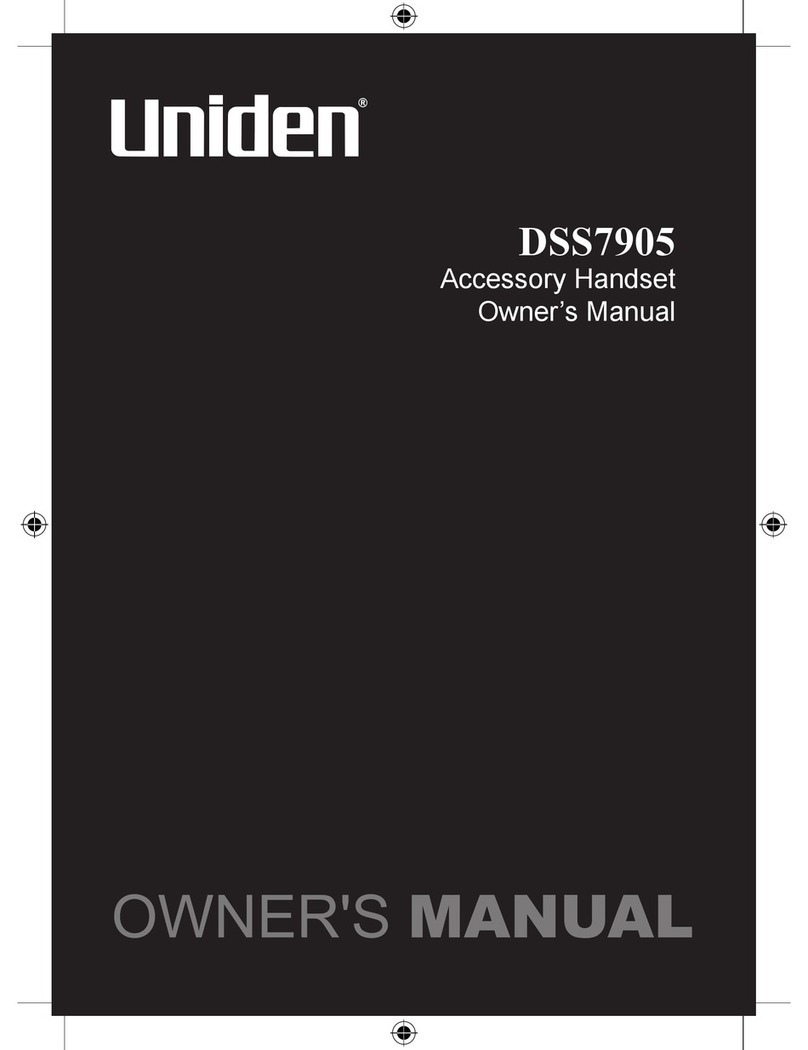 Uniden DSS 7905 owner's manual