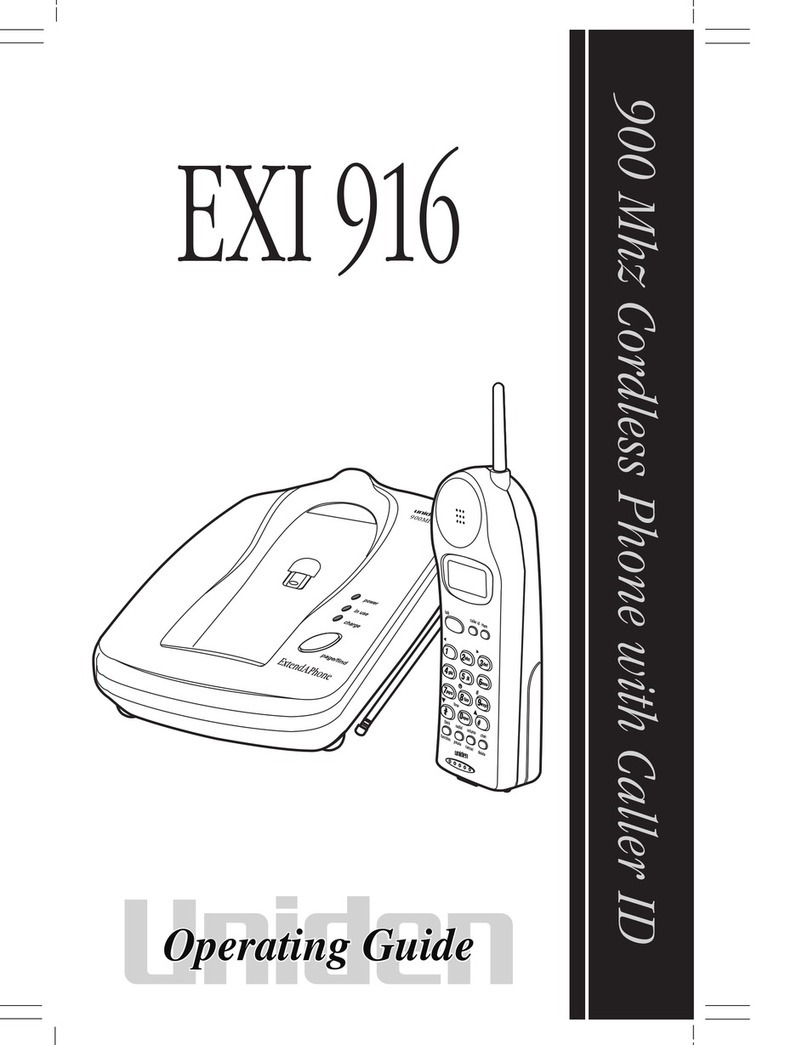 Uniden EXI 916 User manual