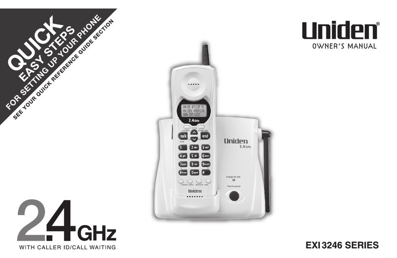 Uniden EXI3246 Series User manual