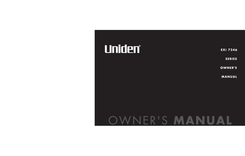Uniden EXI 7246 Series owner's manual