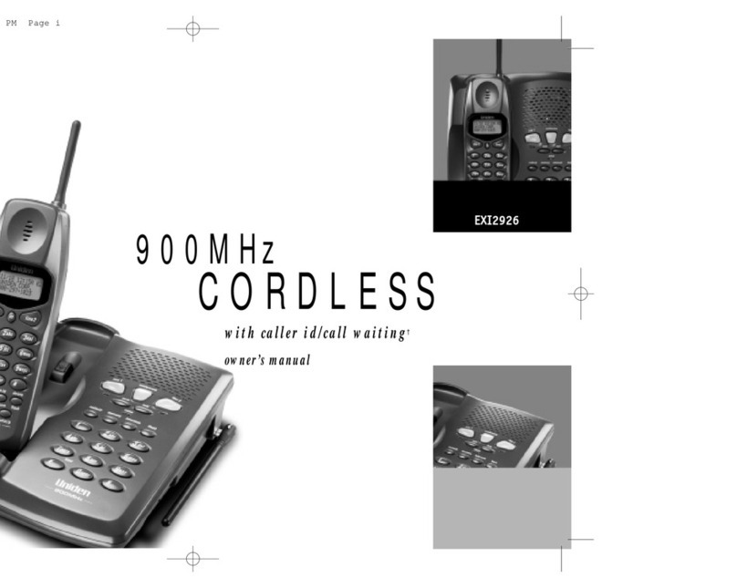 Uniden EXI2926 User manual