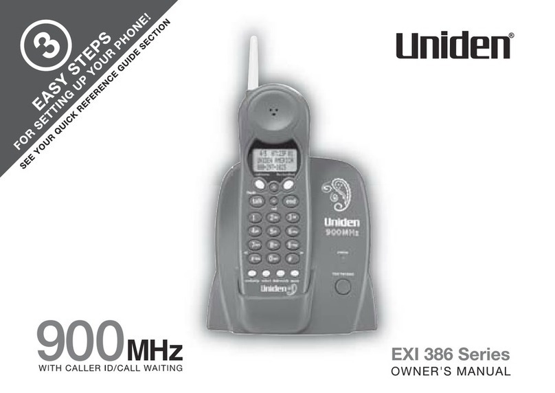 Uniden EXI 386 Series User manual