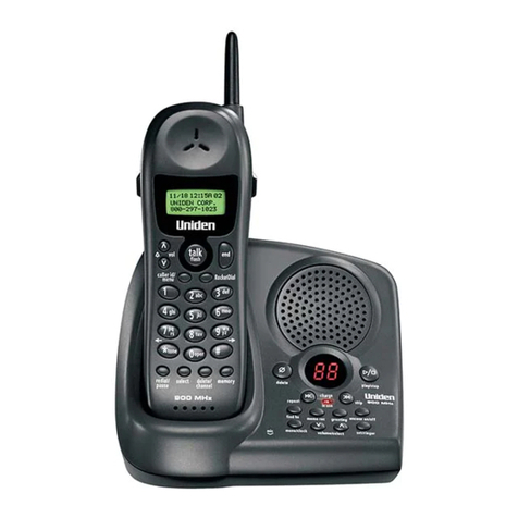 Uniden EXAI978 - EXAI 978 Cordless Phone User manual