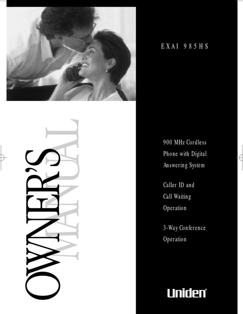 Uniden EXAI 985HS User manual
