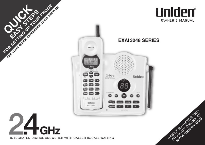 Uniden EXAI3248 Series User manual