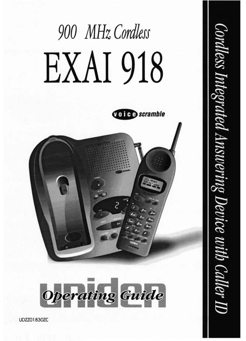 Uniden EXAI 918 User manual