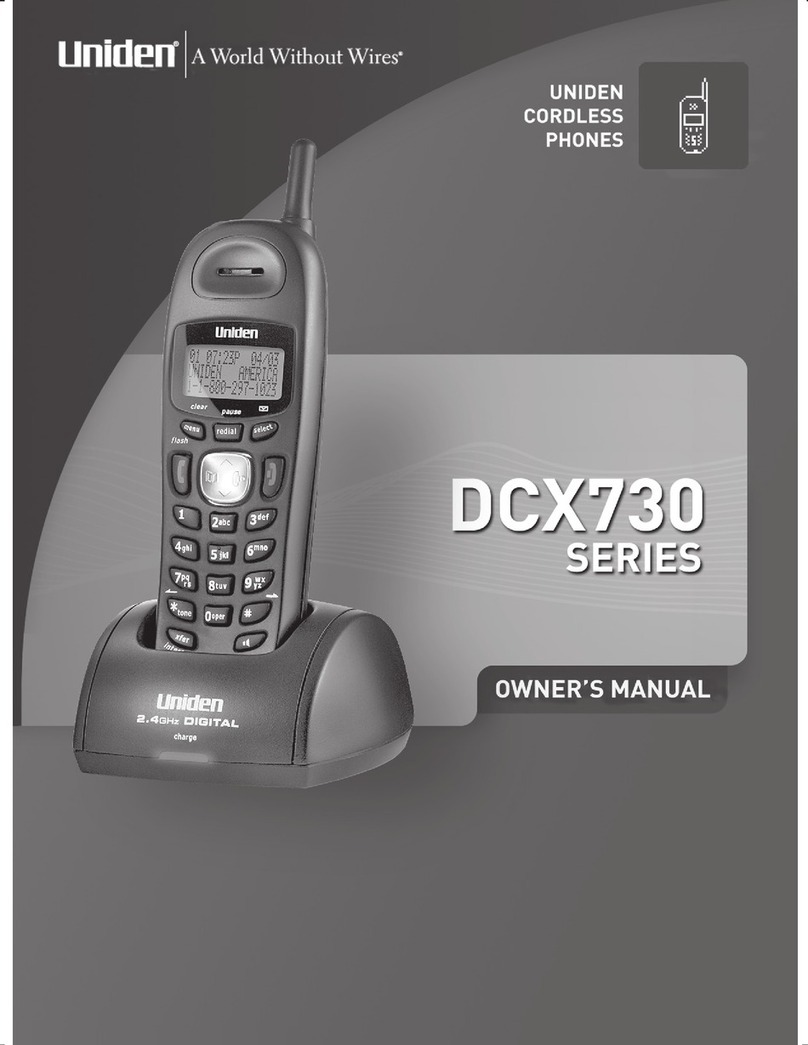 Uniden DCX730 Series User manual