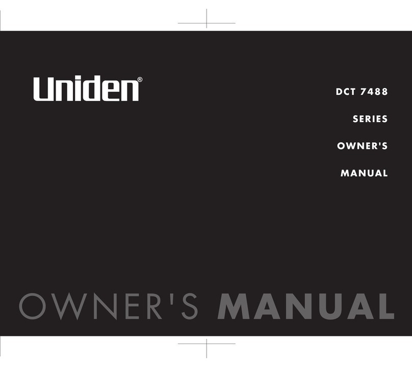 Uniden DCT 7488 SERIES User manual