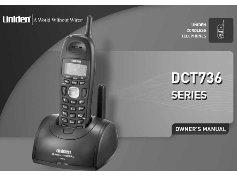 Uniden DCT736 Series owner's manual