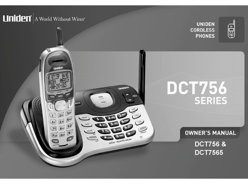 Uniden DCT756 Series User manual