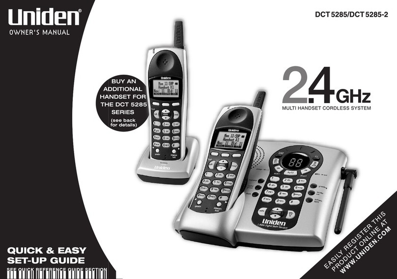 Uniden DCT 5285 User manual
