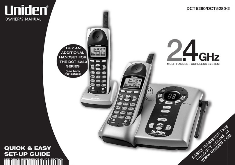 Uniden DCT5280 User manual