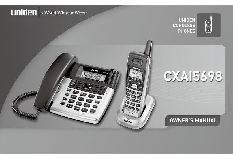 Uniden CXA 15698 owner's manual