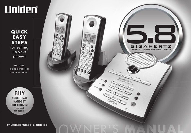 Uniden Cordless Telephon owner's manual