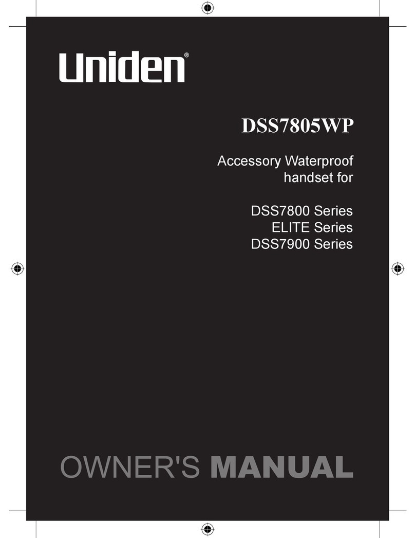 Uniden DSS 7805 WP owner's manual