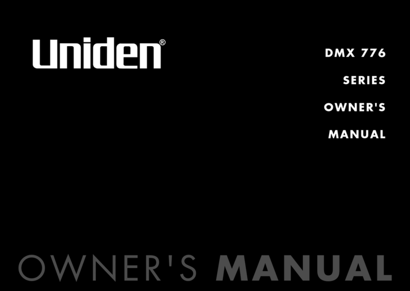 Uniden DMX 776 SERIES User manual