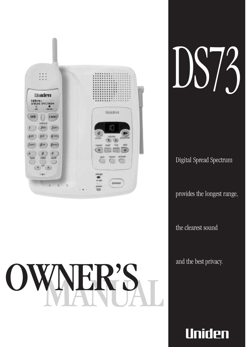 Uniden DS73 owner's manual