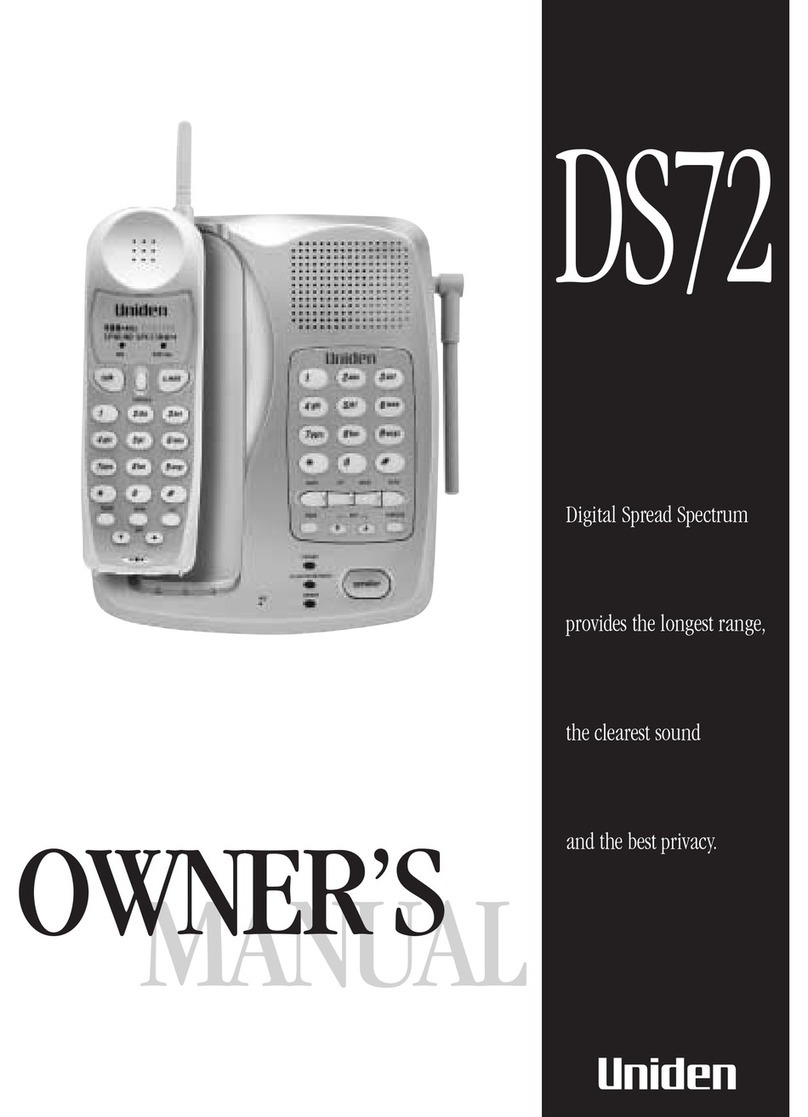 Uniden DS72 owner's manual