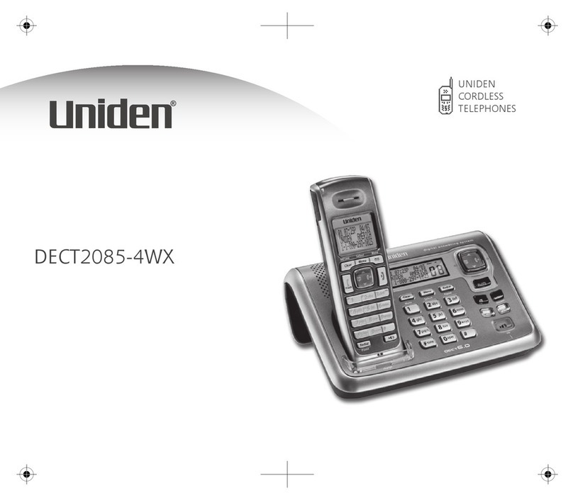 Uniden DECT2085-4WX owner's manual