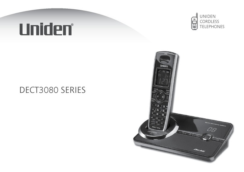 Uniden DECT3080 SERIES User manual