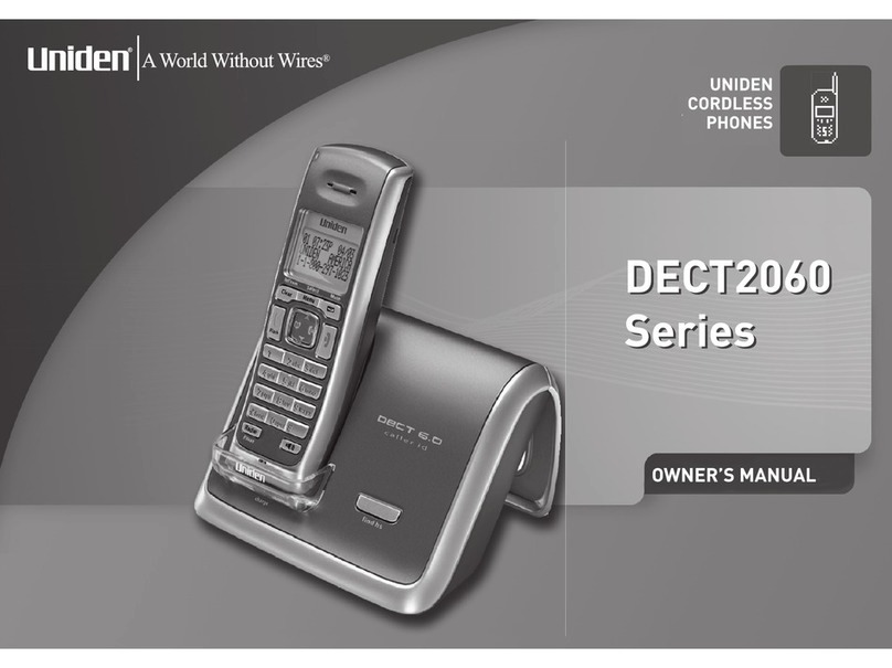 Uniden DECT2060 Series User manual Uniden DECT2060 Series User manual