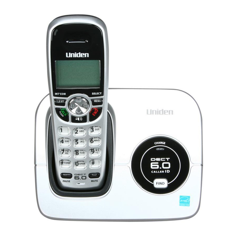 Uniden DECT1560 Series User manual
