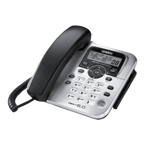 Uniden DECT1588 Series User manual