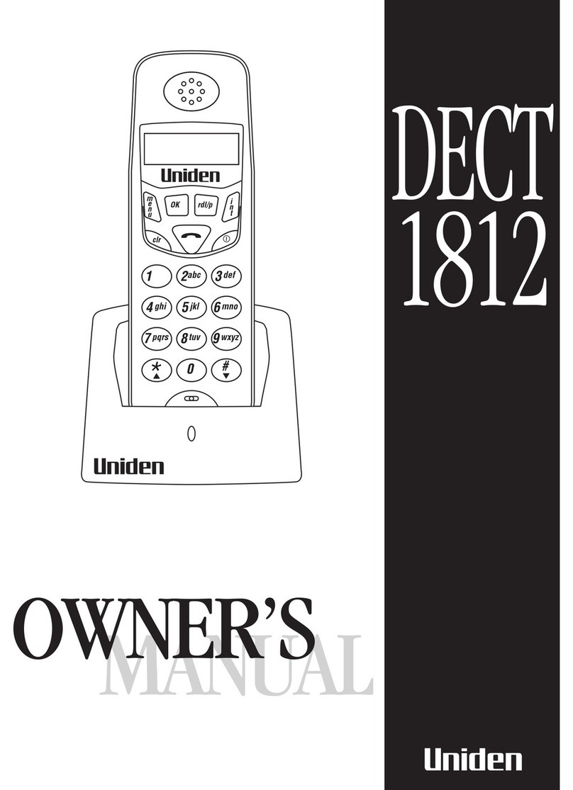 Uniden DECT 1812 User manual
