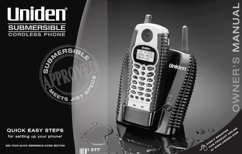Uniden WXI377 User manual