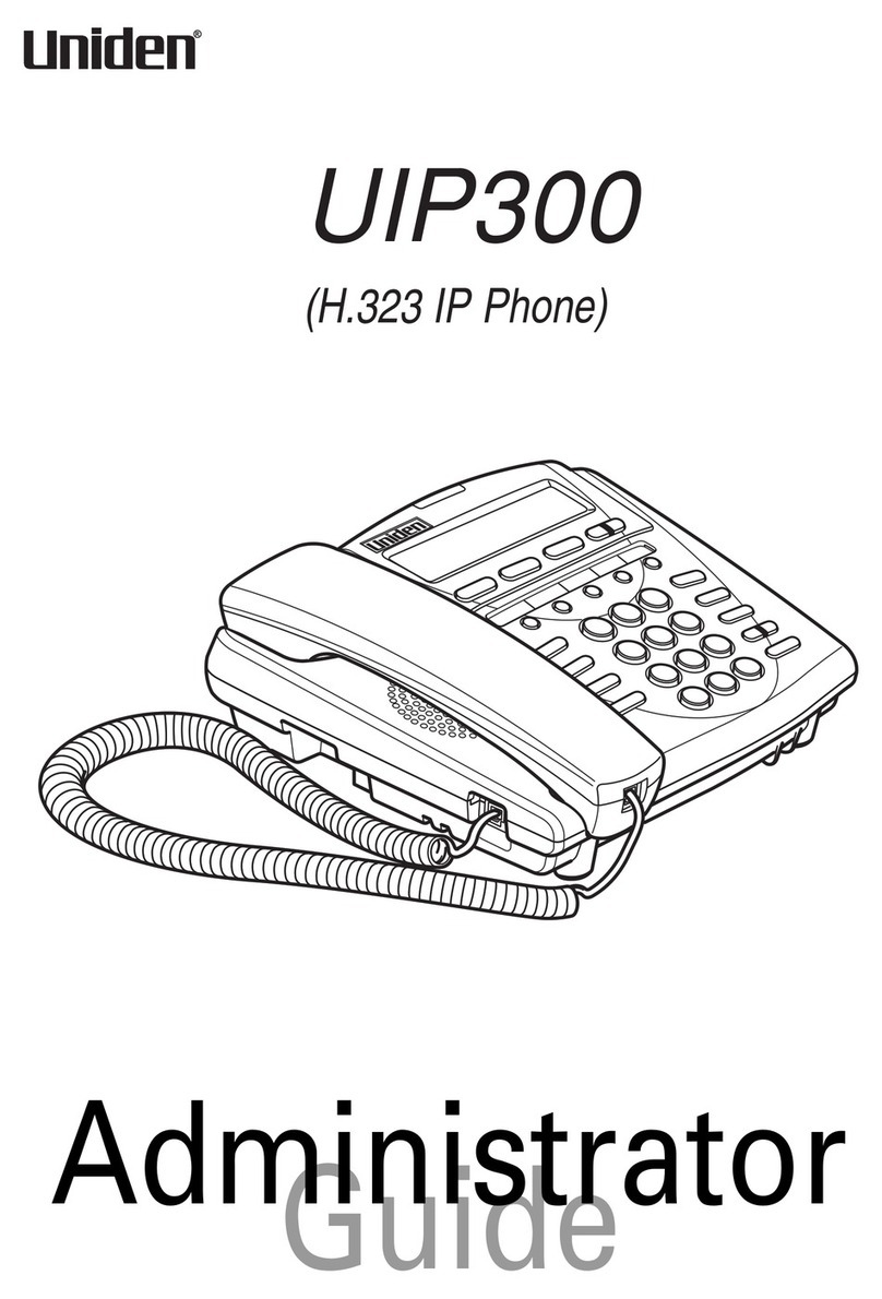 Uniden UIP300 Administrator's guide