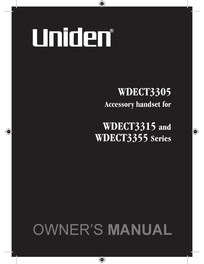 Uniden WDECT3315 User manual
