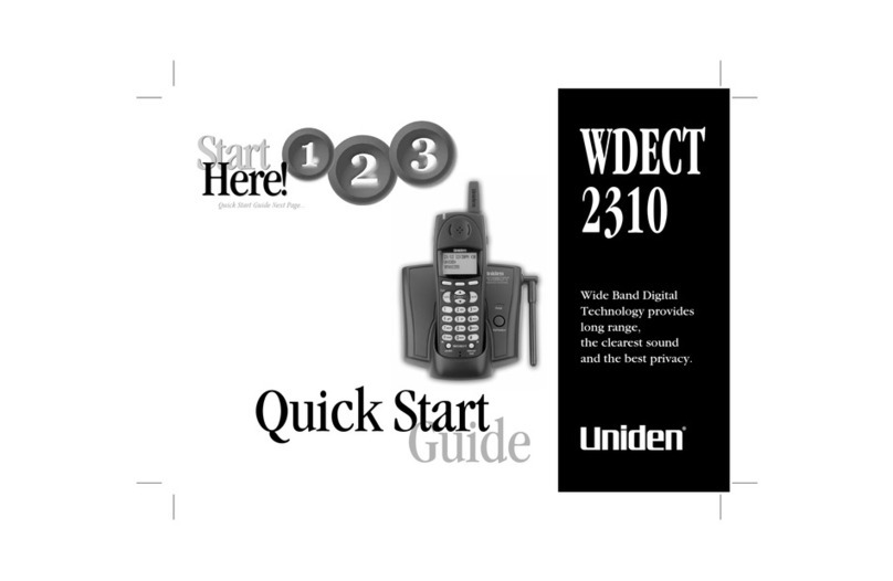 Uniden WDECT 2310 User manual