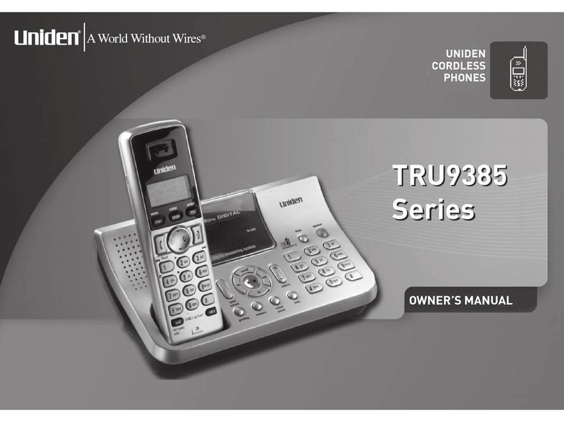 Uniden TRU9385 Series User manual