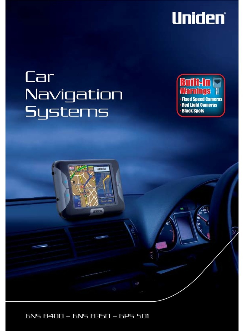 Uniden GPS 501 User manual Uniden GPS 501 User manual