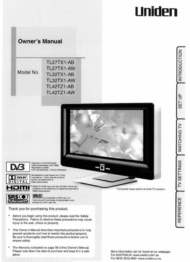 Uniden TL27TX1-AW User manual