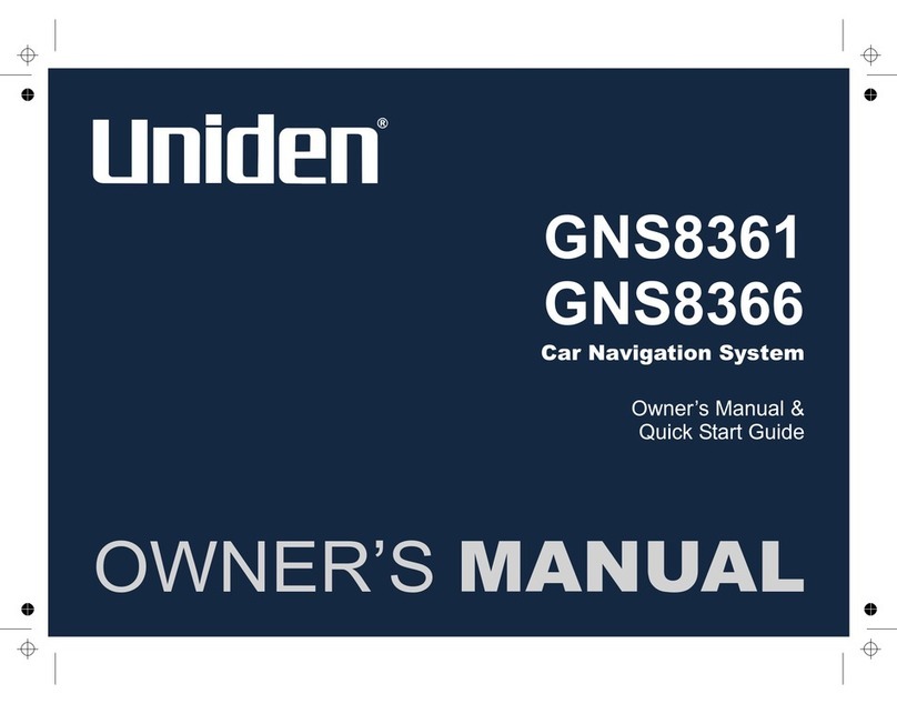 Uniden GNS8361 quick start guide