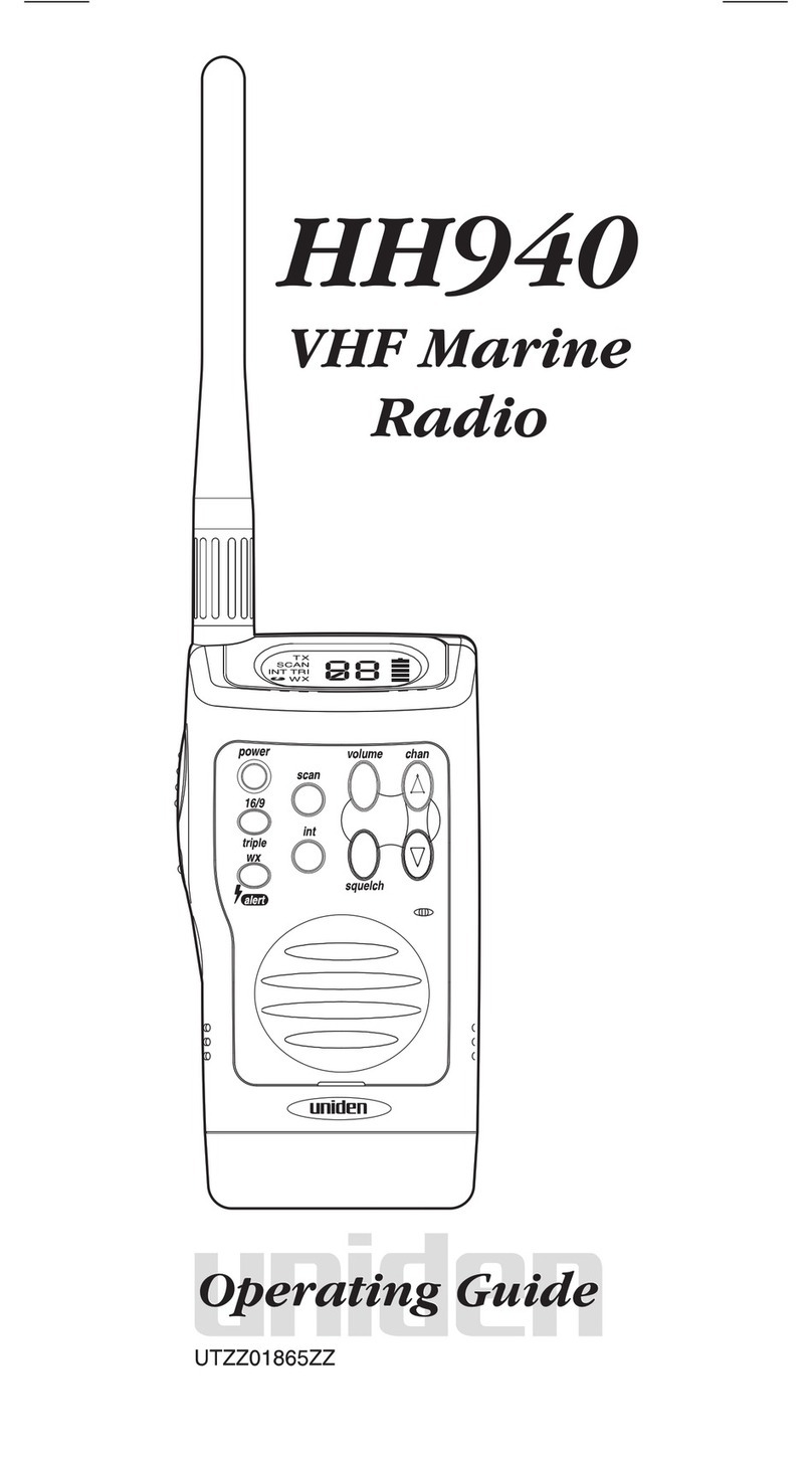 Uniden VHF HH940 User manual
