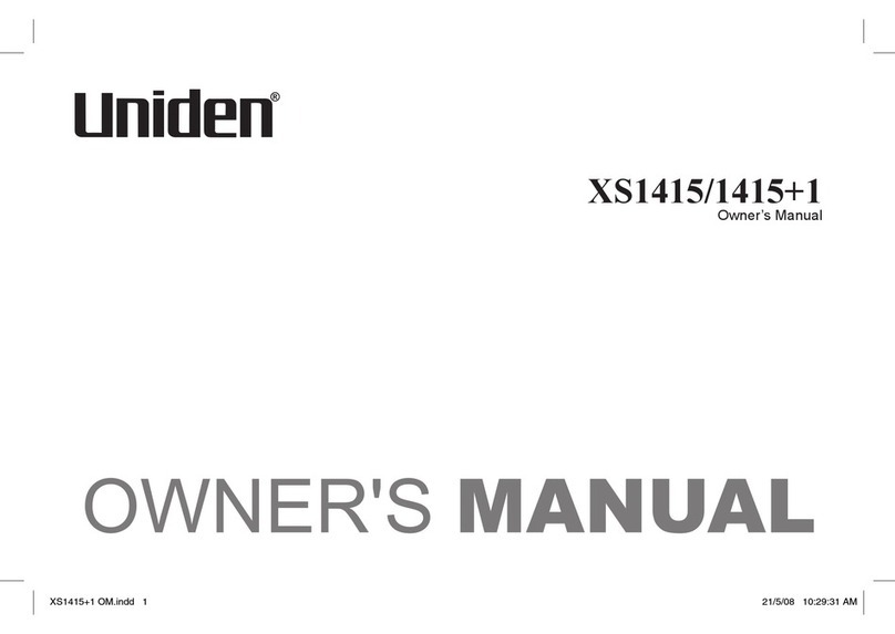 Uniden XS1415/1415+1 User manual