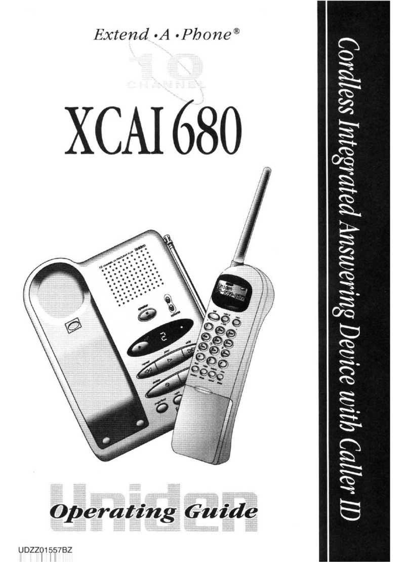 Uniden XCAI680 operating guide
