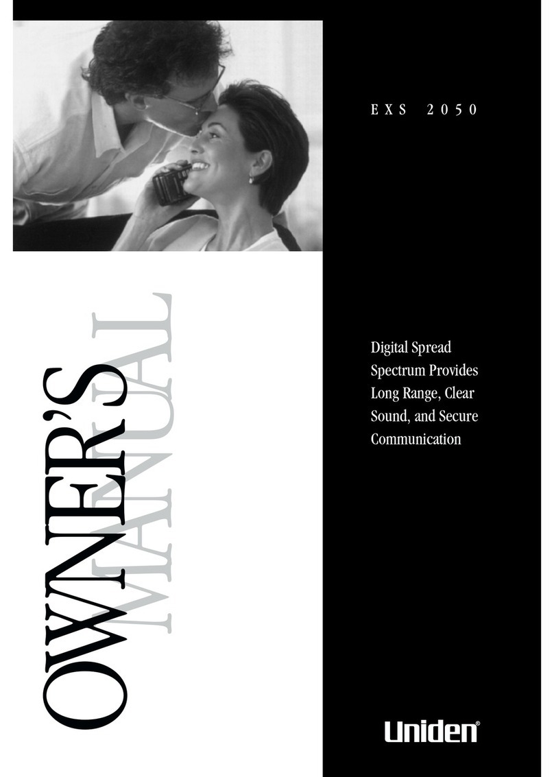 Uniden EXS 2050 User manual