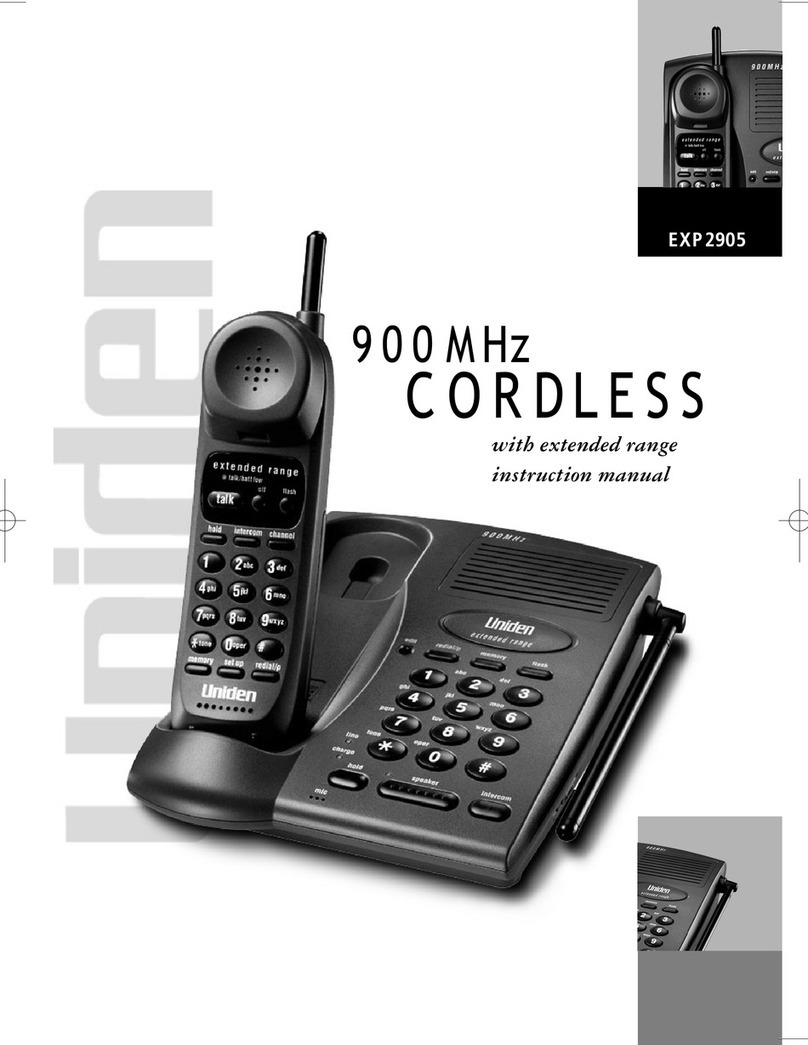 Uniden EXP 2905 instruction manual