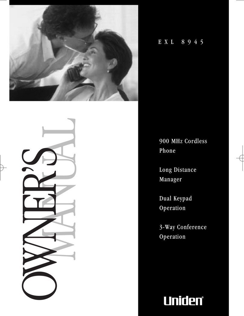 Uniden EXL 8945 owner's manual