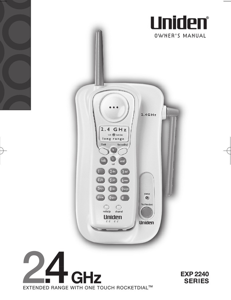 Uniden EXP2240 owner's manual