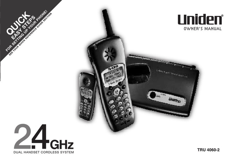 Uniden TRU4060-2 owner's manual