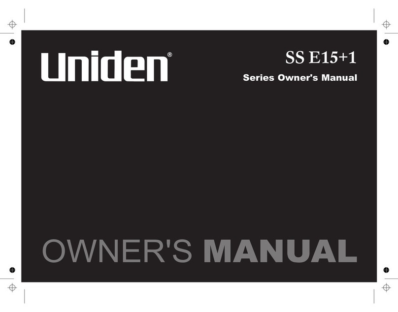 Uniden SS E15+1 Series owner's manual