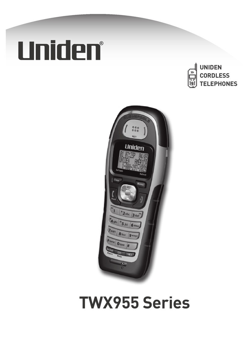 Uniden TWX955 Series User manual