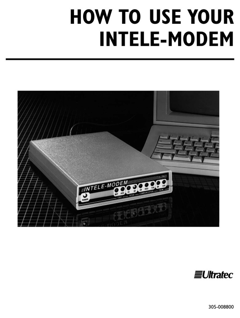 ULTRA TEC INTELE-MODEM How to use