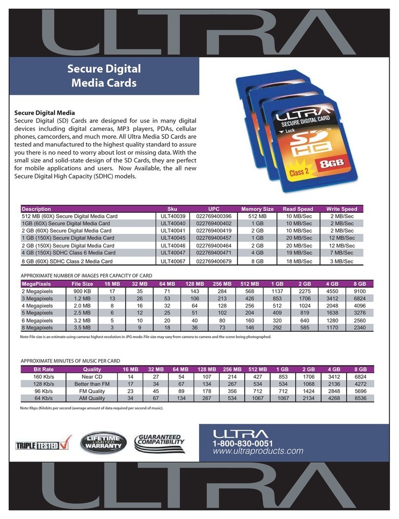 Ultra Products ULT40039 Specifications