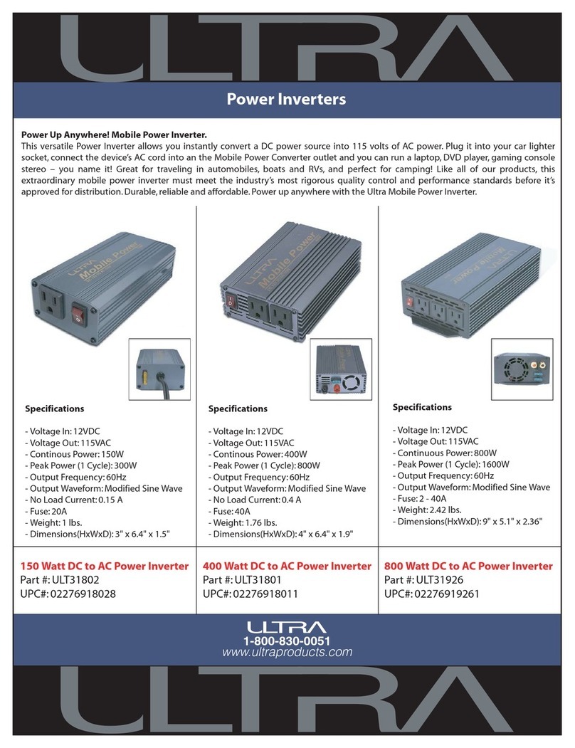 Ultra Products ULT31801 Specifications