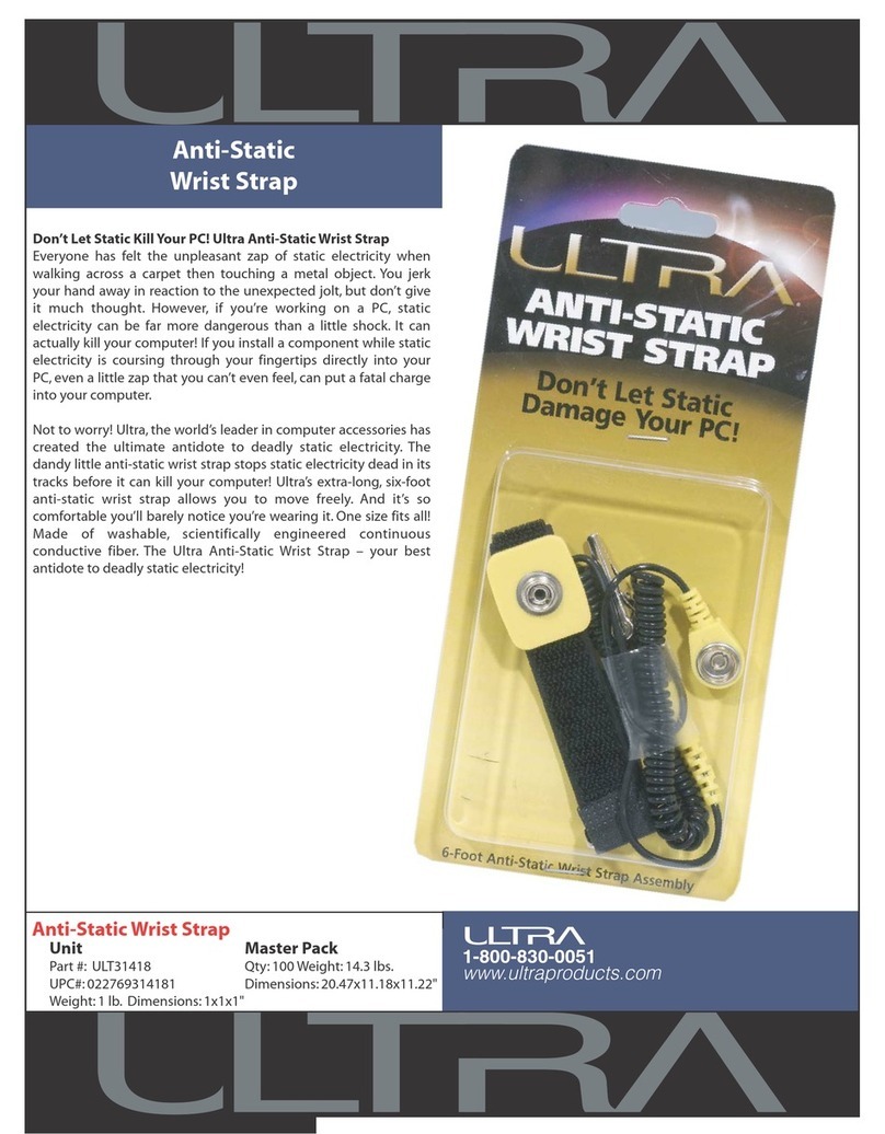 Ultra Products Anti-Static Wrist Strap ULT31418 brochure Ultra Products Anti-Static Wrist Strap ULT31418 brochure